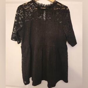 Torrid Black Lace Blouse